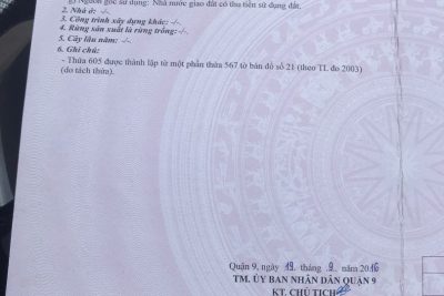 Đất hẻm  Nguyễn Duy Trinh, TP Thủ Đức