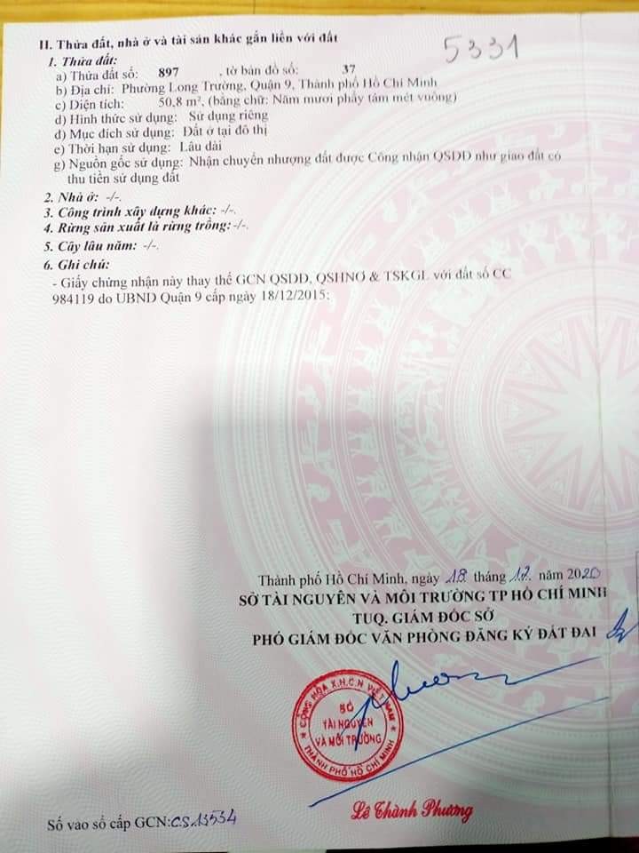 Đất nền Nguyễn Duy Trinh, Thành Phố Thủ Đức